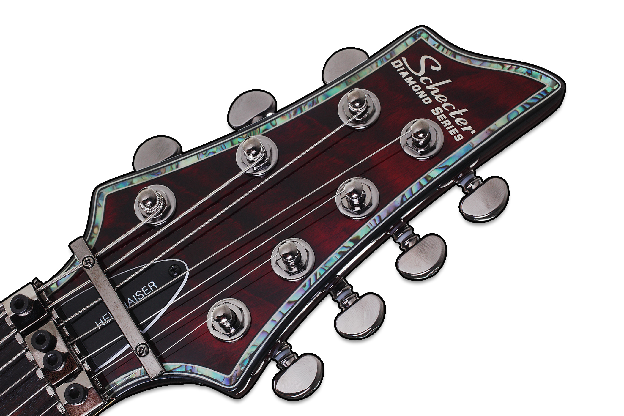 Schecter C-7 Fr Hellraiser 7c 2h Emg Rw - Black Cherry - Guitare Électrique 7 Cordes - Variation 3