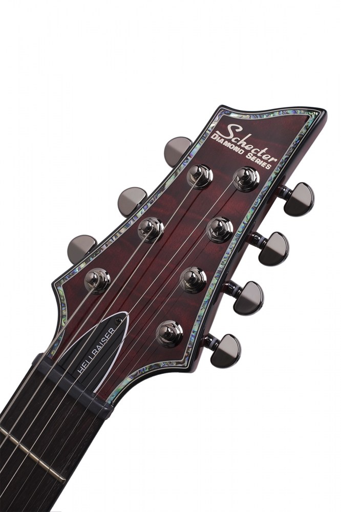 Schecter C-7 Hellraiser 7c 2h Emg Ht Rw - Black Cherry Gloss - Guitare Électrique 7 Cordes - Variation 6