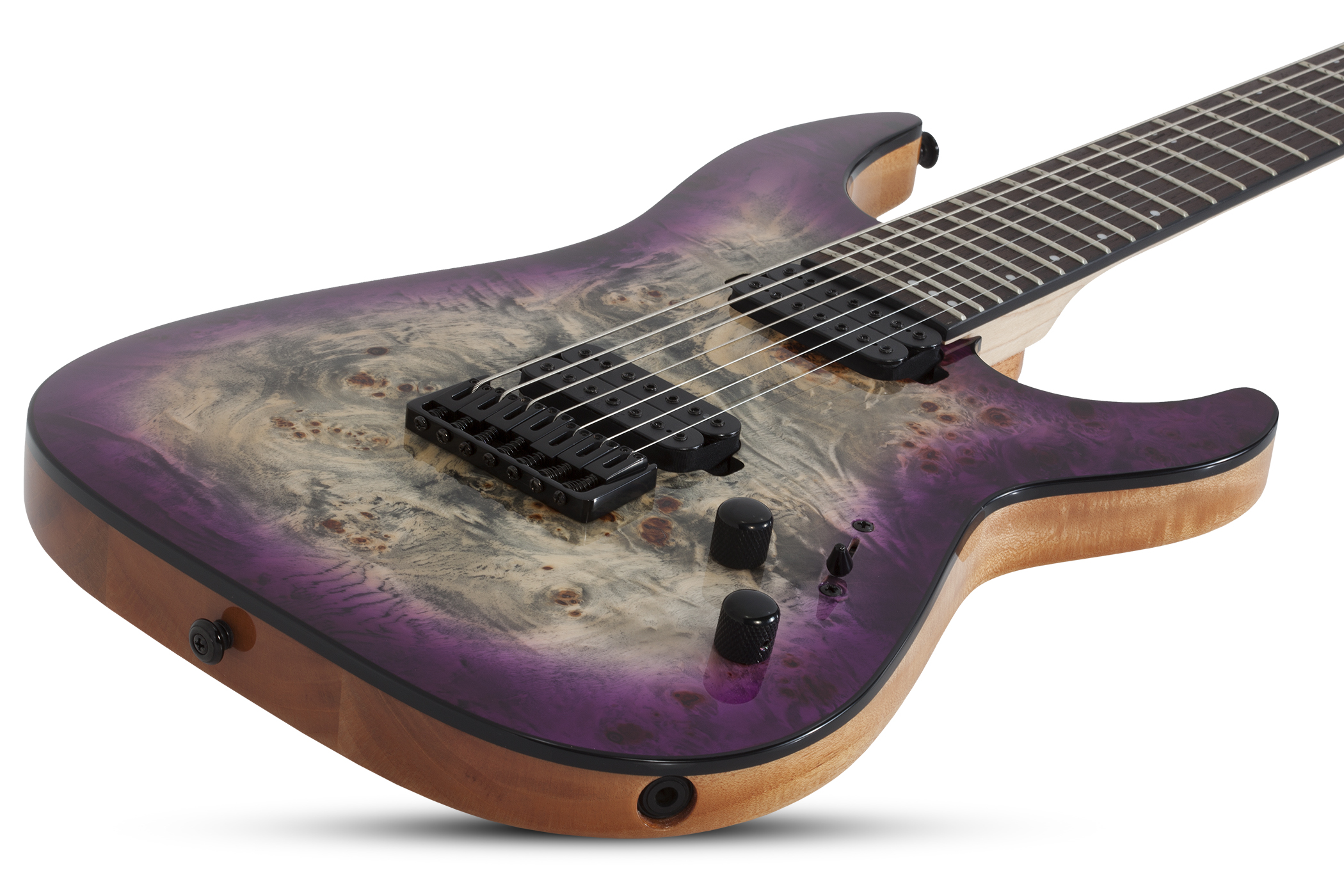 Schecter C-7 Pro 7c 2h Ht Wen - Aurora Burst - Guitare Électrique 7 Cordes - Variation 1