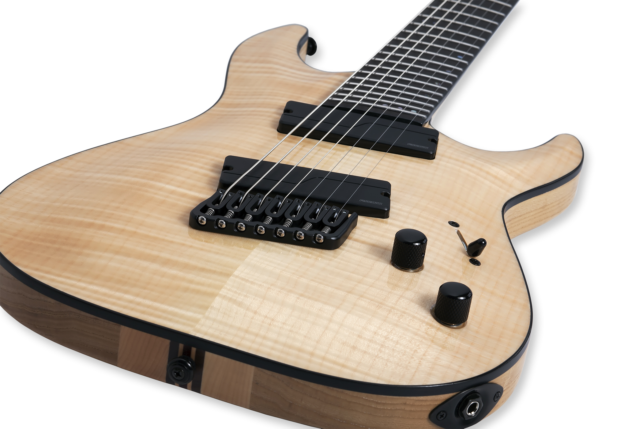 Schecter Sls Elite C-7 Multiscale 2h Ht Eb - Natural - Guitare Électrique Multi-scale - Variation 1