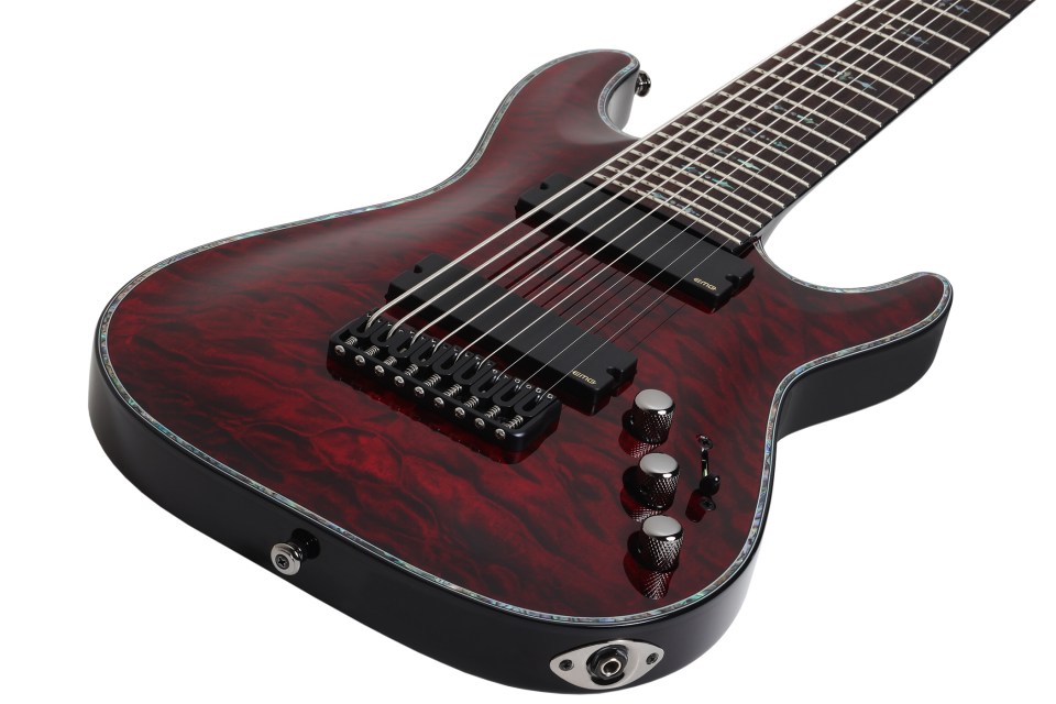 Schecter C-9 Hellraiser 9c 2h Emg Ht - Black Cherry - Guitare Électrique 8 Et 9 Cordes - Variation 1