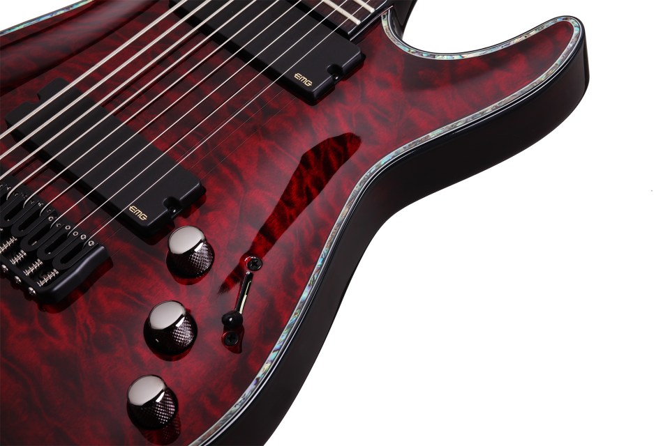 Schecter C-9 Hellraiser 9c 2h Emg Ht - Black Cherry - Guitare Électrique 8 Et 9 Cordes - Variation 3