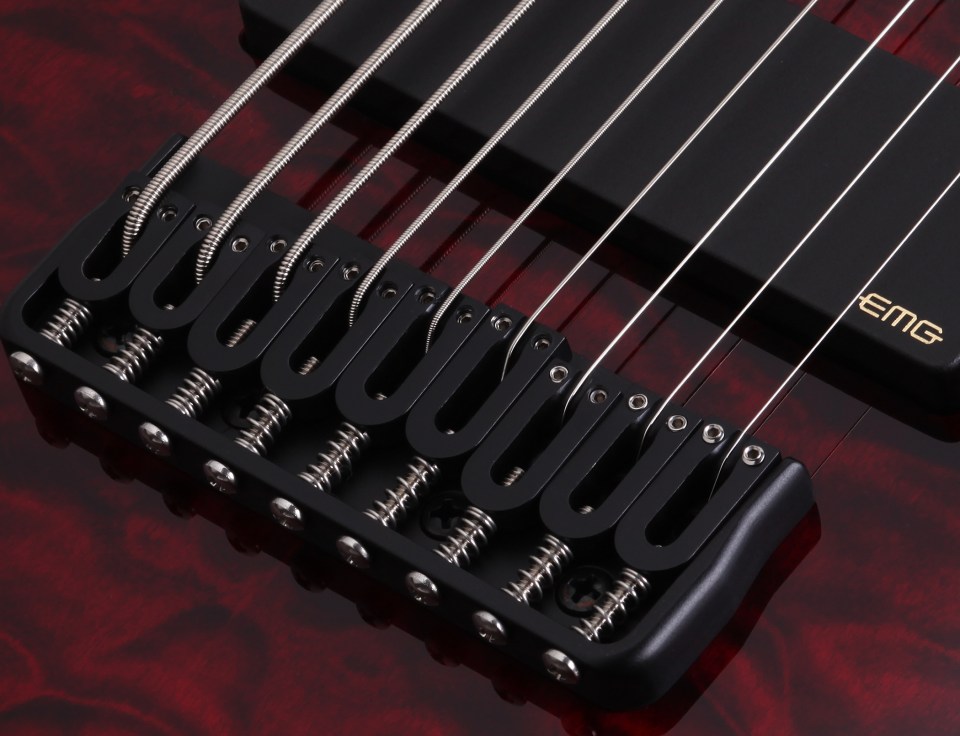 Schecter C-9 Hellraiser 9c 2h Emg Ht - Black Cherry - Guitare Électrique 8 Et 9 Cordes - Variation 4