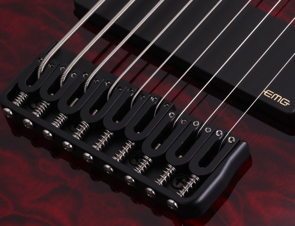 Schecter C-9 Hellraiser 9c 2h Emg Ht - Black Cherry - Guitare Électrique 8 Et 9 Cordes - Variation 4