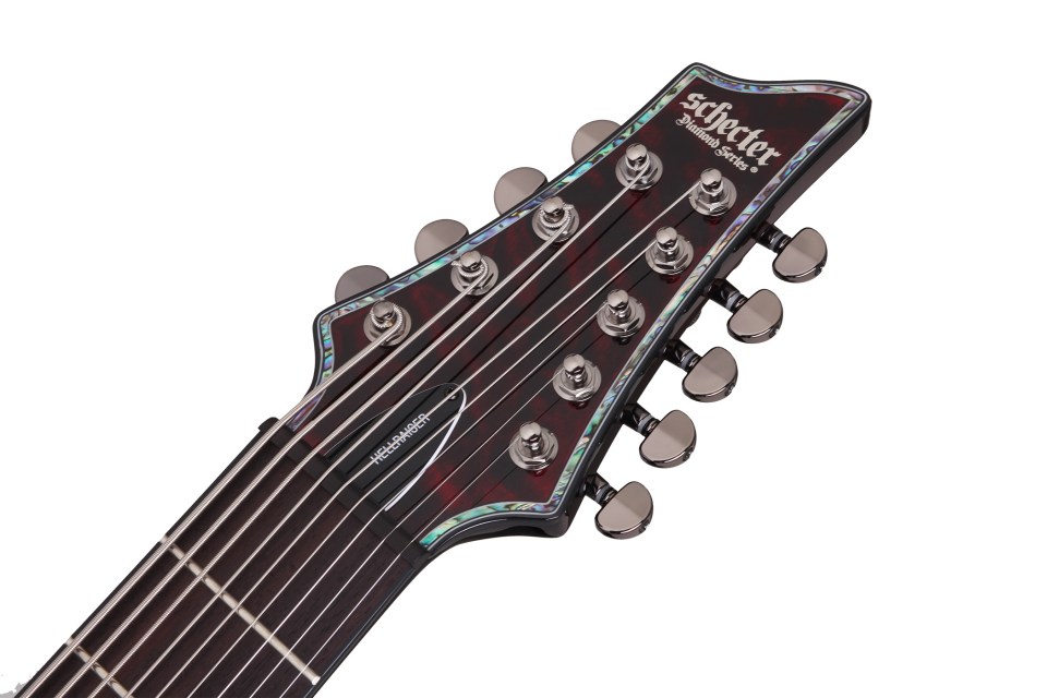 Schecter C-9 Hellraiser 9c 2h Emg Ht - Black Cherry - Guitare Électrique 8 Et 9 Cordes - Variation 5