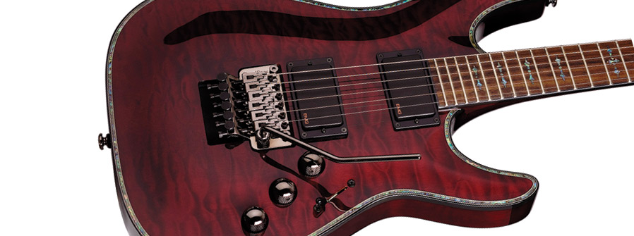 Schecter C-1 Fr S Hellraiser 2h Emg Sustainiac Rw - Black Cherry - Guitare Électrique Forme Str - Variation 2