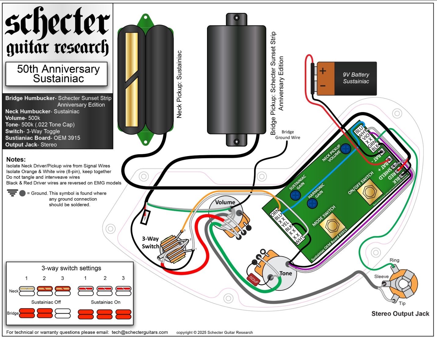 Schecter C1 Fr-s 50th Ann. Lh 2h Sustainiac Eb - 50th Gold Burst - Guitare Électrique MÉtal - Variation 10
