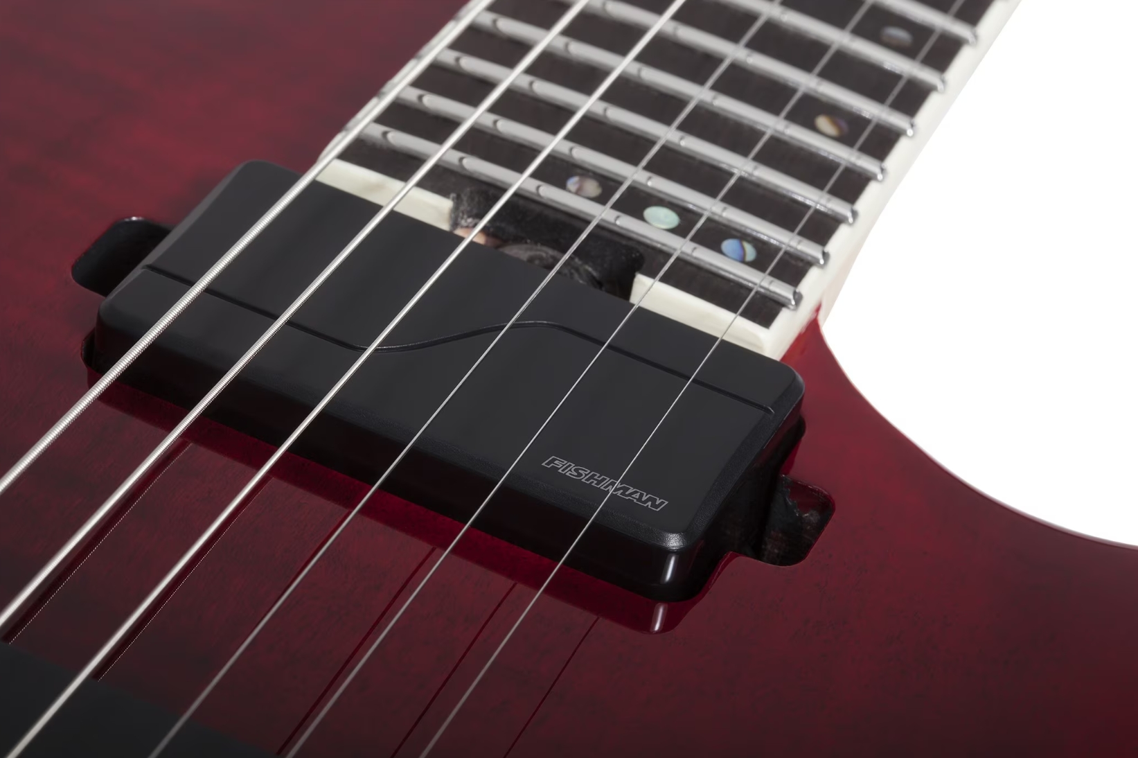 Schecter C1 Fr Sls Elite 2h Fishman Fluence Modern Eb - Blood Burst - Guitare Électrique Forme Str - Variation 3