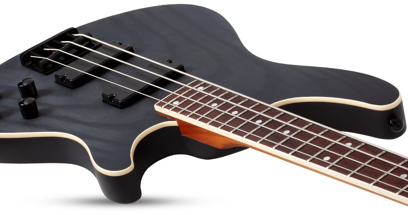 Schecter C4 Standard Rw - Charcoal Satin - Basse Électrique Solid Body - Variation 2