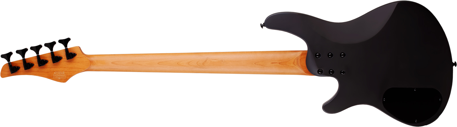 Schecter C5 Standard 5c Rw - Charcoal Satin - Basse Électrique Solid Body - Variation 1