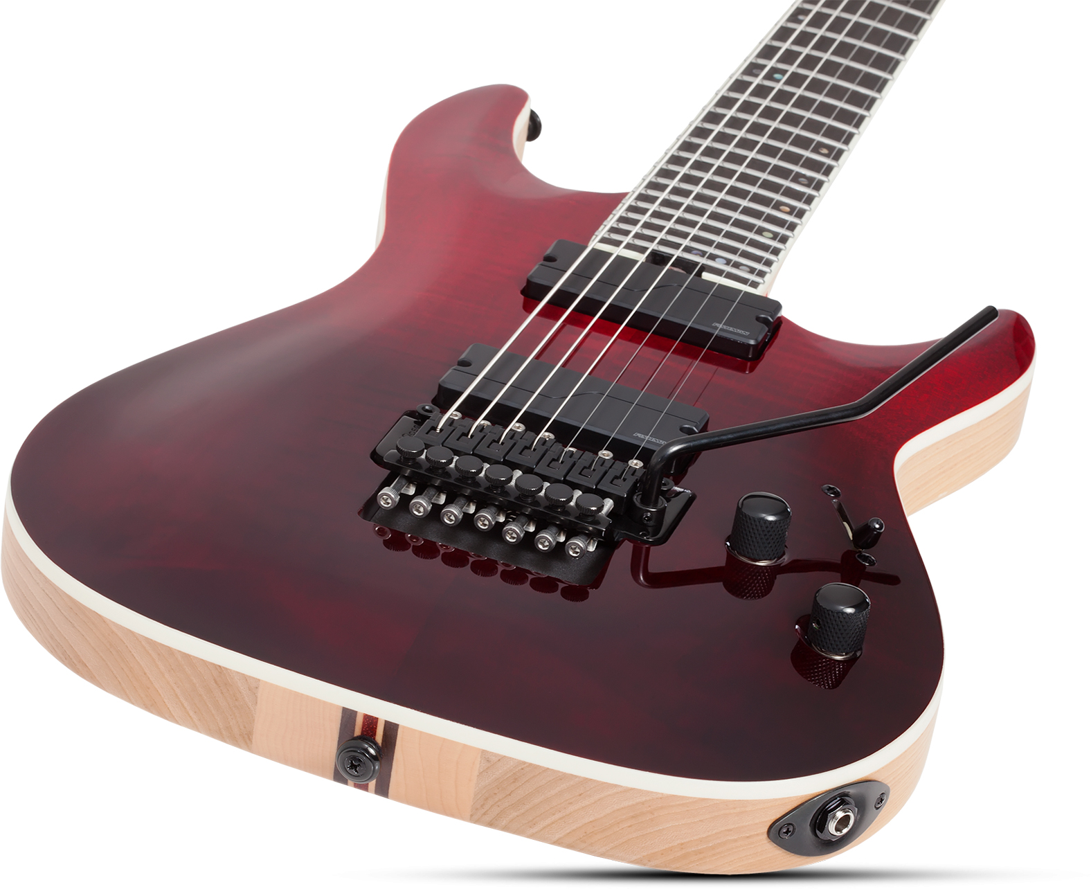 Schecter C7 Fr Sls Elite 7c Baryton 2h Fr Eb - Blood Burst - Guitare Électrique Baryton - Variation 2