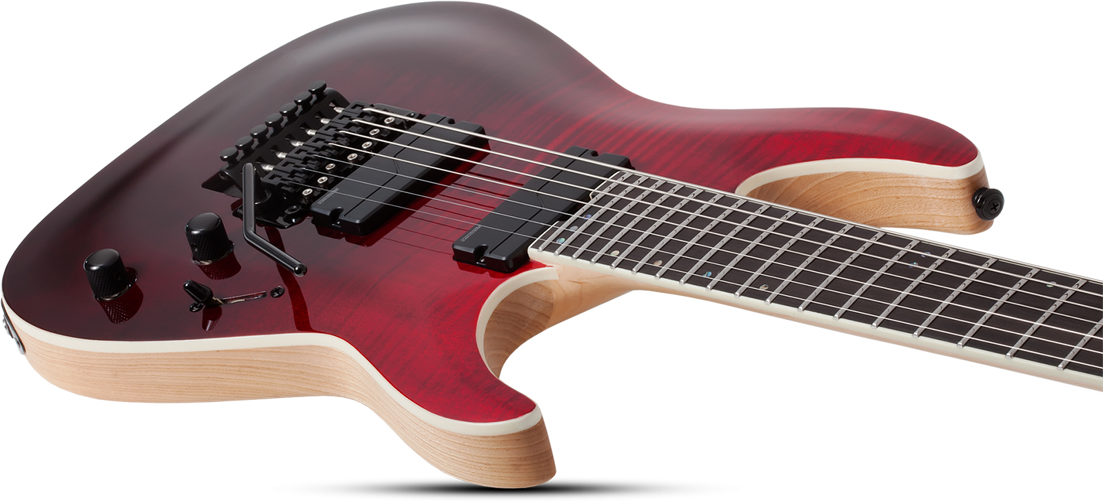 Schecter C7 Fr Sls Elite 7c Baryton 2h Fr Eb - Blood Burst - Guitare Électrique Baryton - Variation 3