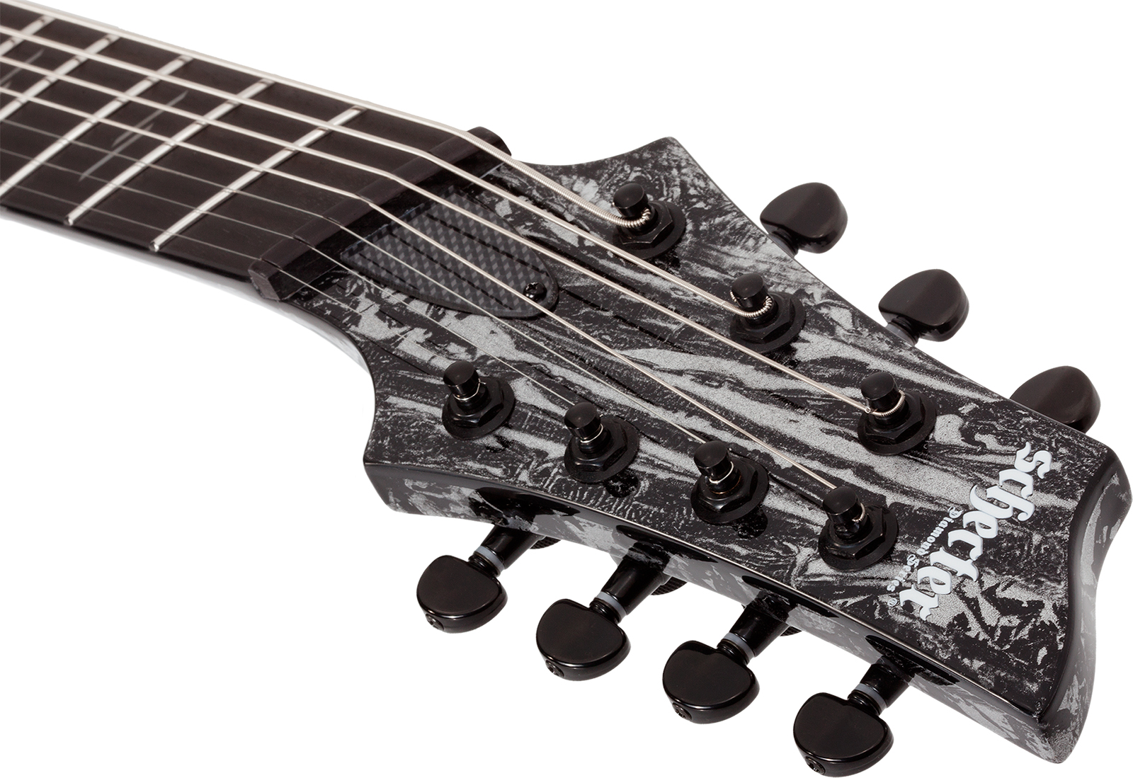 Schecter C7 Multiscale 7c Baryton 2h Ht Eb - Silver Mountain - Guitare Électrique Multi-scale - Variation 9