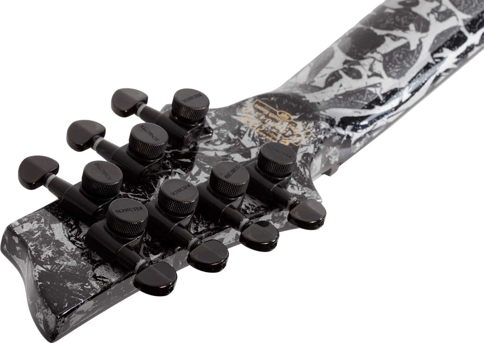 Schecter C7 Multiscale 7c Baryton 2h Ht Eb - Silver Mountain - Guitare Électrique Multi-scale - Variation 10