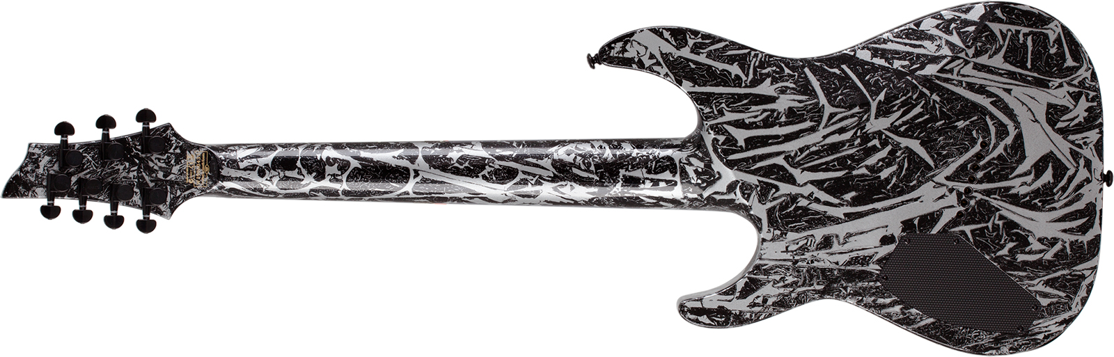 Schecter C7 Multiscale 7c Baryton 2h Ht Eb - Silver Mountain - Guitare Électrique Multi-scale - Variation 1