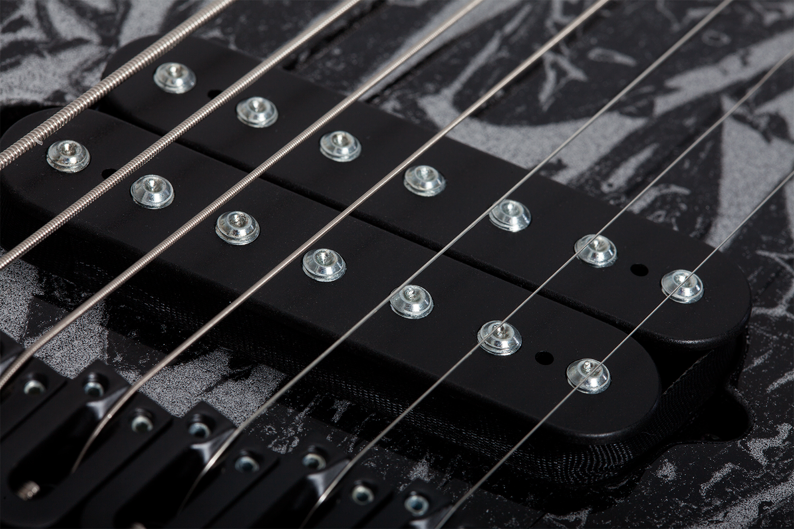 Schecter C7 Multiscale 7c Baryton 2h Ht Eb - Silver Mountain - Guitare Électrique Multi-scale - Variation 6