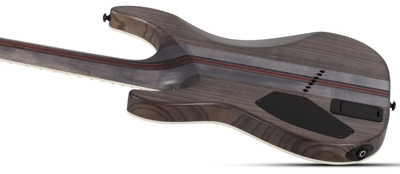 Schecter C7 Multiscale Sls Elite Evil Twin 7c Baryton  2h Fishman Fluence Ht Eb - Satin Black - Guitare Électrique Multi-scale - Variation 5