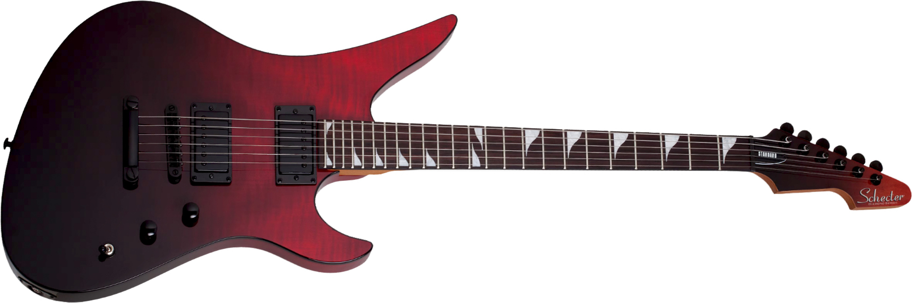 Schecter Avenger Standard 2h Ht Rw - Blood Burst - Guitare Électrique MÉtal - Main picture