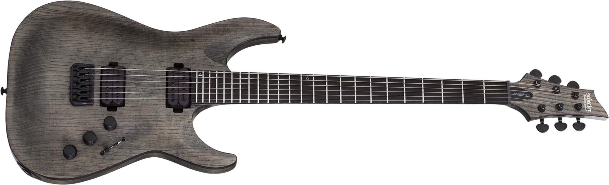 Schecter C-1 Ex Apocalypse Baryton 2h Ht Eb - Rusty Grey - Guitare Électrique Baryton - Main picture