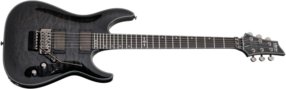 Schecter C-1 Fr Hellraiser Hybrid 2h Emg Eb - Trans. Black Burst - Guitare Électrique Forme Str - Main picture