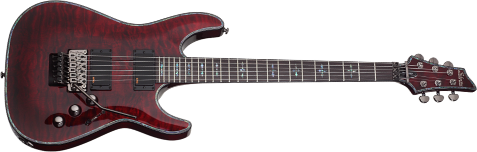 Schecter C-1 Fr S Hellraiser 2h Emg Sustainiac Rw - Black Cherry - Guitare Électrique Forme Str - Main picture