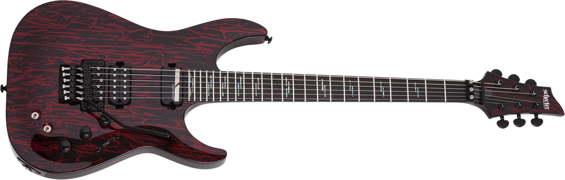 Schecter C-1 Fr  S Silver Mountain 2h Sustainiac Ht Eb - Blood Moon - Guitare Électrique Forme Str - Main picture