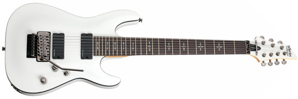 Schecter Demon-7 Fr 7c 2h Wen - Vintage White - Guitare Électrique 7 Cordes - Main picture