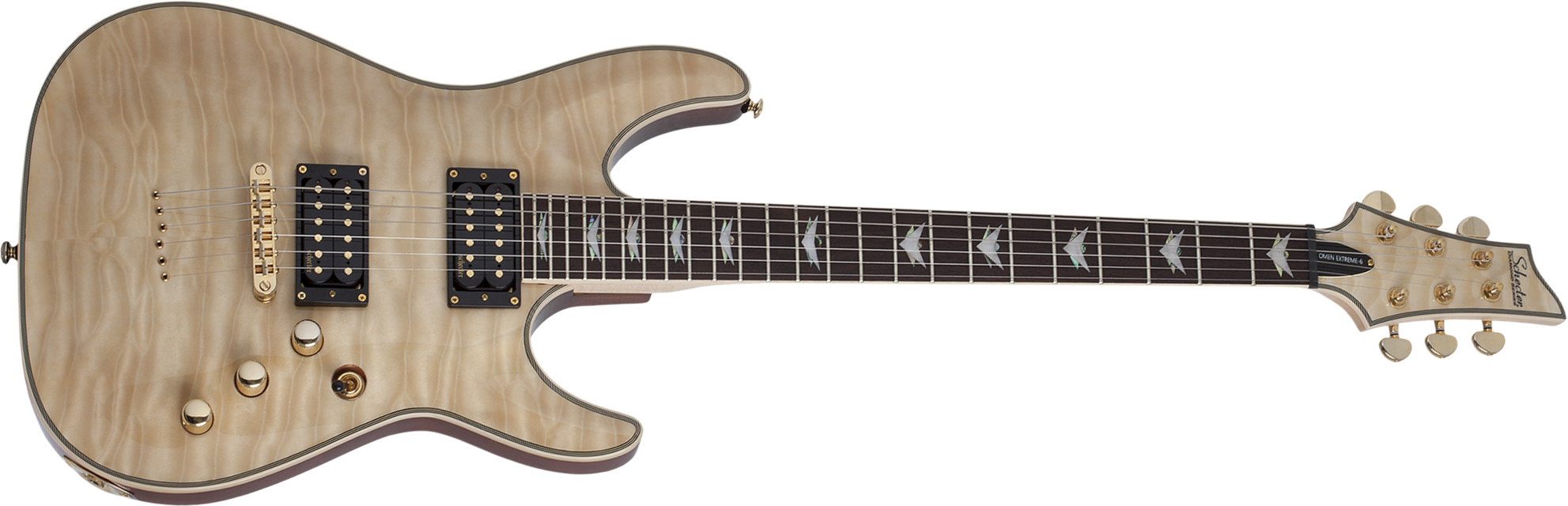 Schecter Omen Extreme-6 2h  Ht Rw - Gloss Natural - Guitare Électrique Forme Str - Main picture