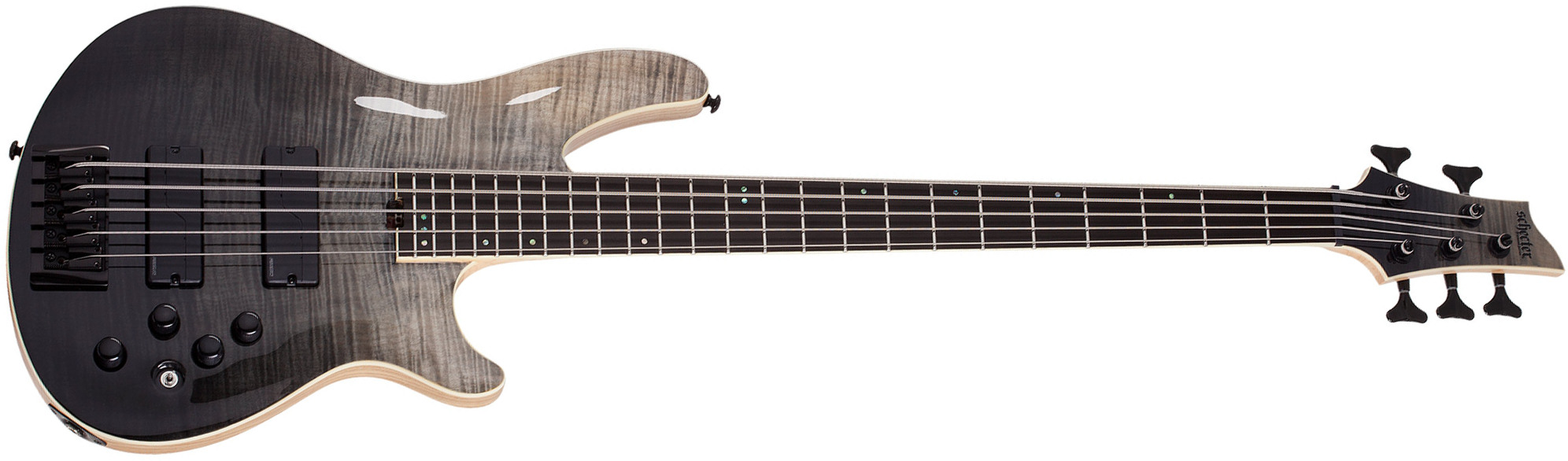 Schecter Sls Elite 5c  Active Fishman Fluence Eb Rw - Black Fade Burst - Basse Électrique Solid Body - Main picture