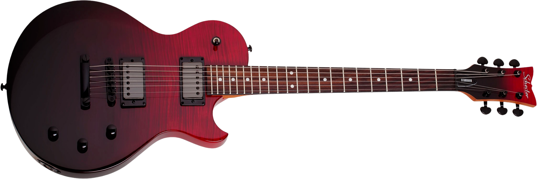 Schecter Solo-ii Standard 2h Ht Rw - Bloodburst - Guitare Électrique Single Cut - Main picture