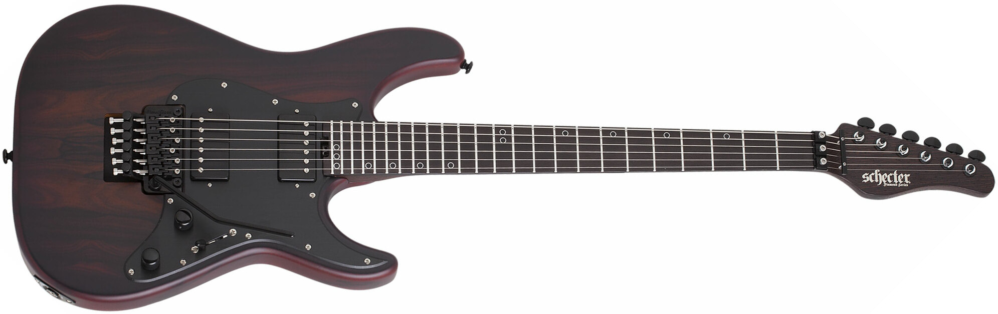 Schecter Sun Valley Super Shredder Exotic Ziricote 2h Fr Eb - Natural - Guitare Électrique MÉtal - Main picture