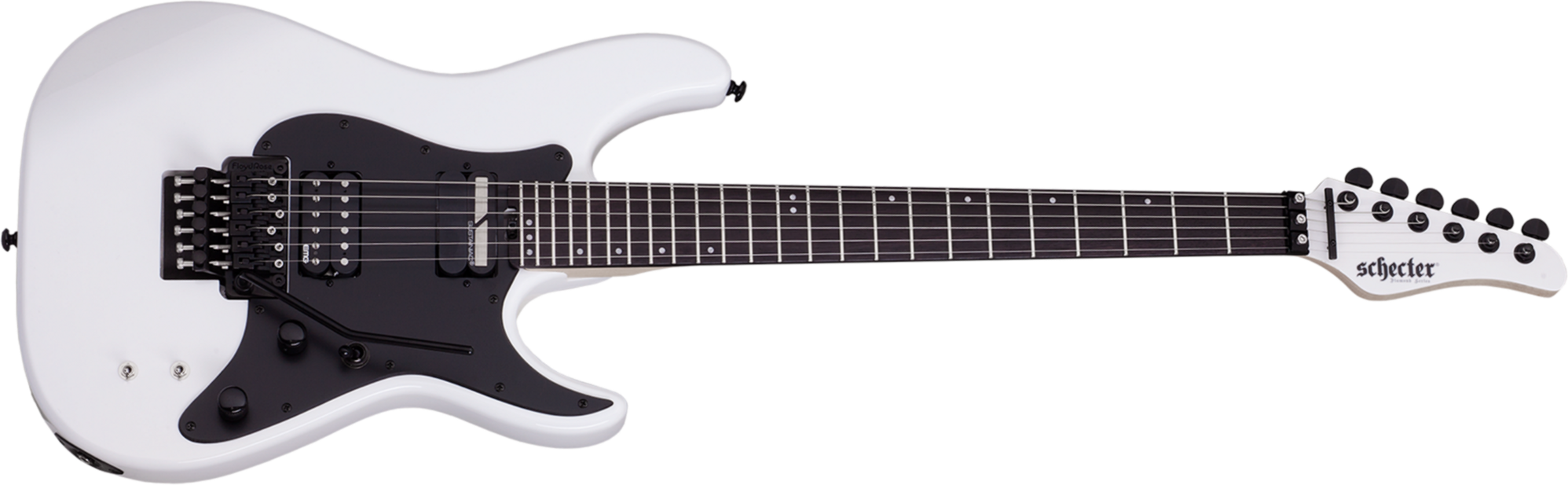 Schecter Sun Valley Super Shredder Fr S 2h Sustainiac Eb - White - Guitare Électrique Forme Str - Main picture