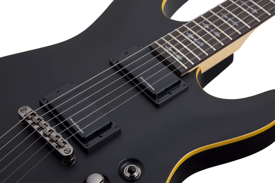 Schecter Demon-6 2h Ht Rw - Aged Black Satin - Guitare Électrique Forme Str - Variation 4