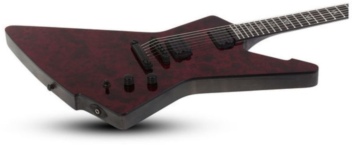 Schecter E-1 Apocalypse 2h Ht Eb - Red Reign - Guitare Électrique MÉtal - Variation 1