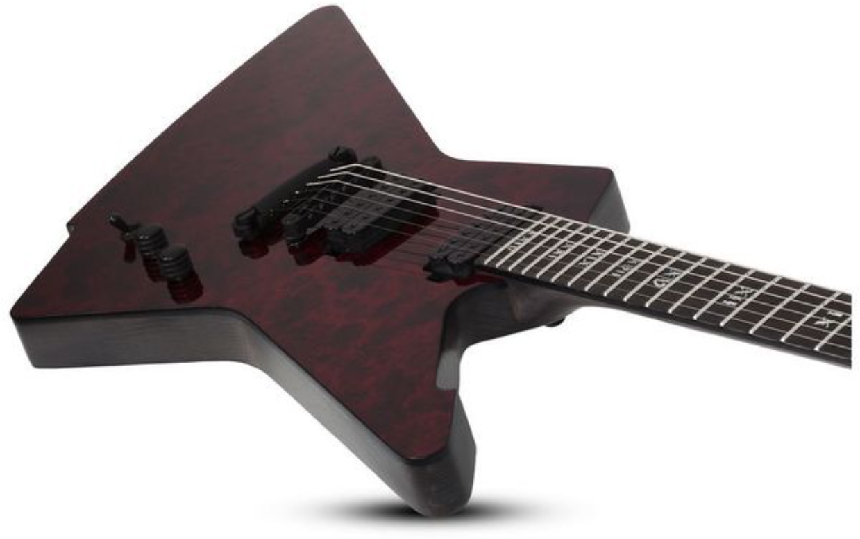 Schecter E-1 Apocalypse 2h Ht Eb - Red Reign - Guitare Électrique MÉtal - Variation 2