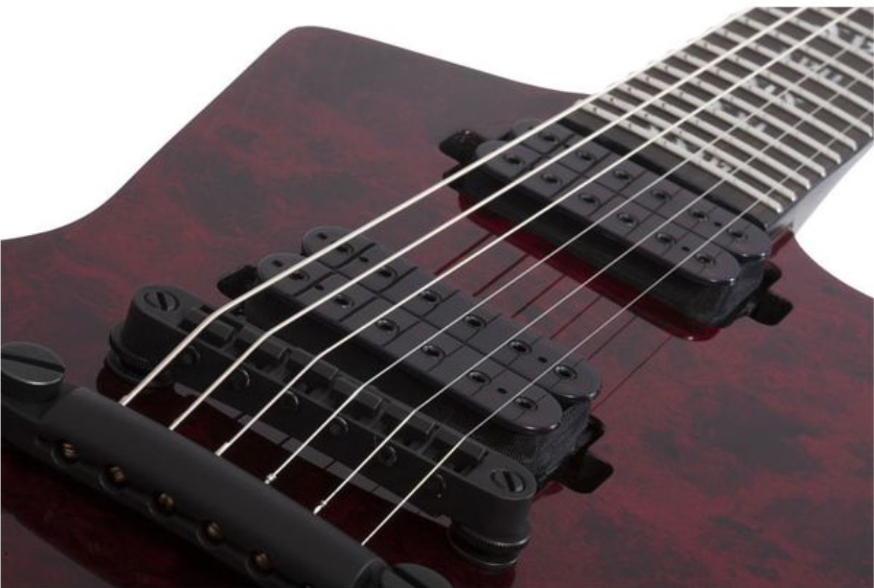 Schecter E-1 Apocalypse 2h Ht Eb - Red Reign - Guitare Électrique MÉtal - Variation 4