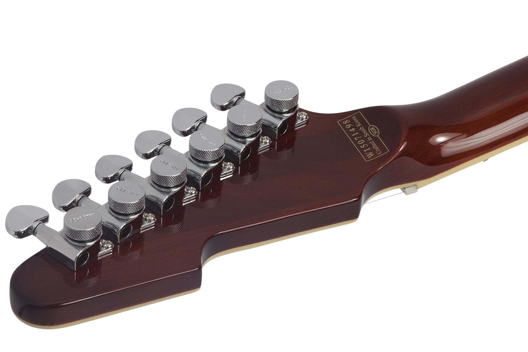 Schecter E-1 Custom 2h Ht Eb - Vintage Sunburst - Guitare Électrique MÉtal - Variation 4