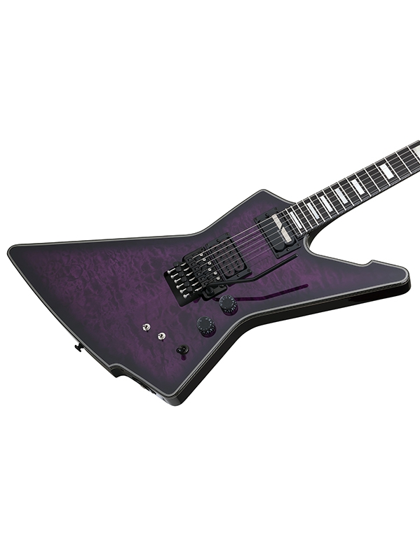 Schecter E-1 Fr S Special Edition 2h Sustainiac Fr Eb - Trans Purple Burst - Guitare Électrique MÉtal - Variation 1