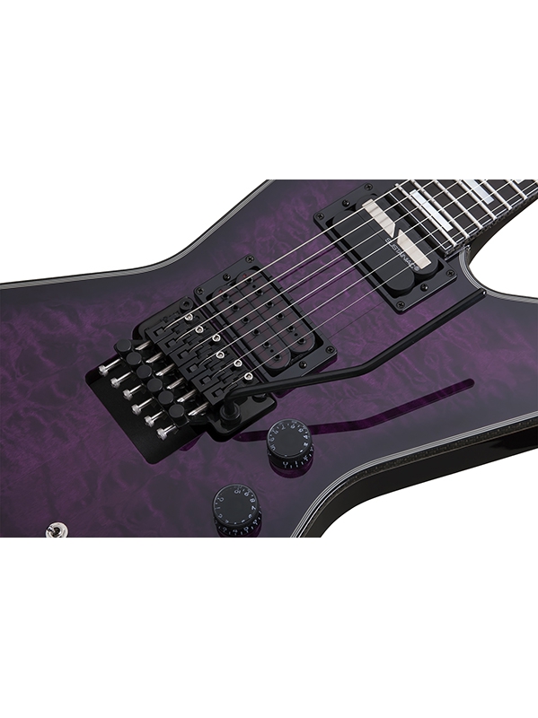 Schecter E-1 Fr S Special Edition 2h Sustainiac Fr Eb - Trans Purple Burst - Guitare Électrique MÉtal - Variation 2