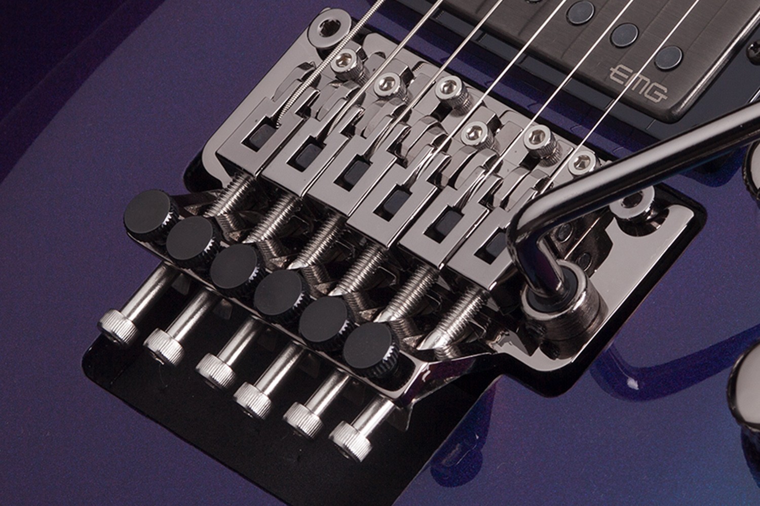 Schecter Hellraiser Hybrid C-1 Frs 2h Emg Sustainiac Eb - Ultra Violet - Guitare Électrique Forme Str - Variation 3