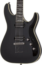 Guitare électrique forme str Schecter C-1 Blackjack - Black