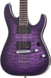Guitare électrique forme str Schecter C-1 Platinum - Satin purple burst