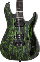 Guitare électrique forme str Schecter C-1 Silver Mountain - Toxic venom