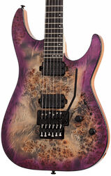 Guitare électrique double cut Schecter C-6 Pro FR - Aurora burst