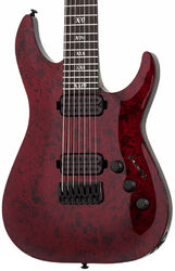 Guitare électrique 7 cordes Schecter C-7 Apocalypse - Red reign