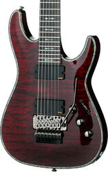 Guitare électrique 7 cordes Schecter Hellraiser C-7 FR - Black cherry