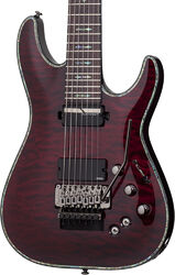 Guitare électrique 7 cordes Schecter Hellraiser C-7 FR S - Black cherry