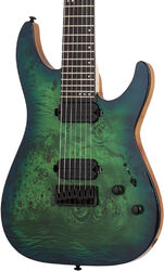 Guitare électrique 7 cordes Schecter C-7 Pro - Aqua burst