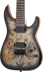 Guitare électrique 7 cordes Schecter C-7 Pro - Charcoal burst