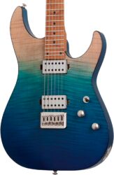 Guitare électrique forme str Schecter C-1 Standard Plus - Blue Fade